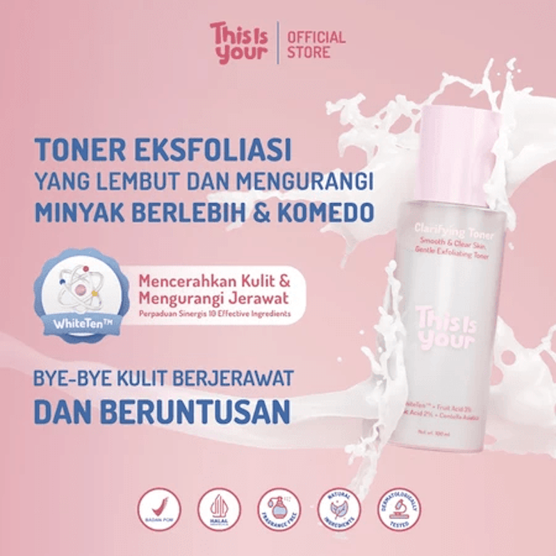 This is Your Clarifying Toner Smooth & Clear Skin Gentle Exfoliating Toner 2