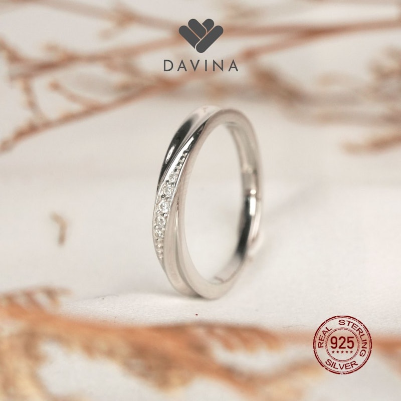 DAVINA Couple Evan Zeline Rings Sterling Silver 925 3