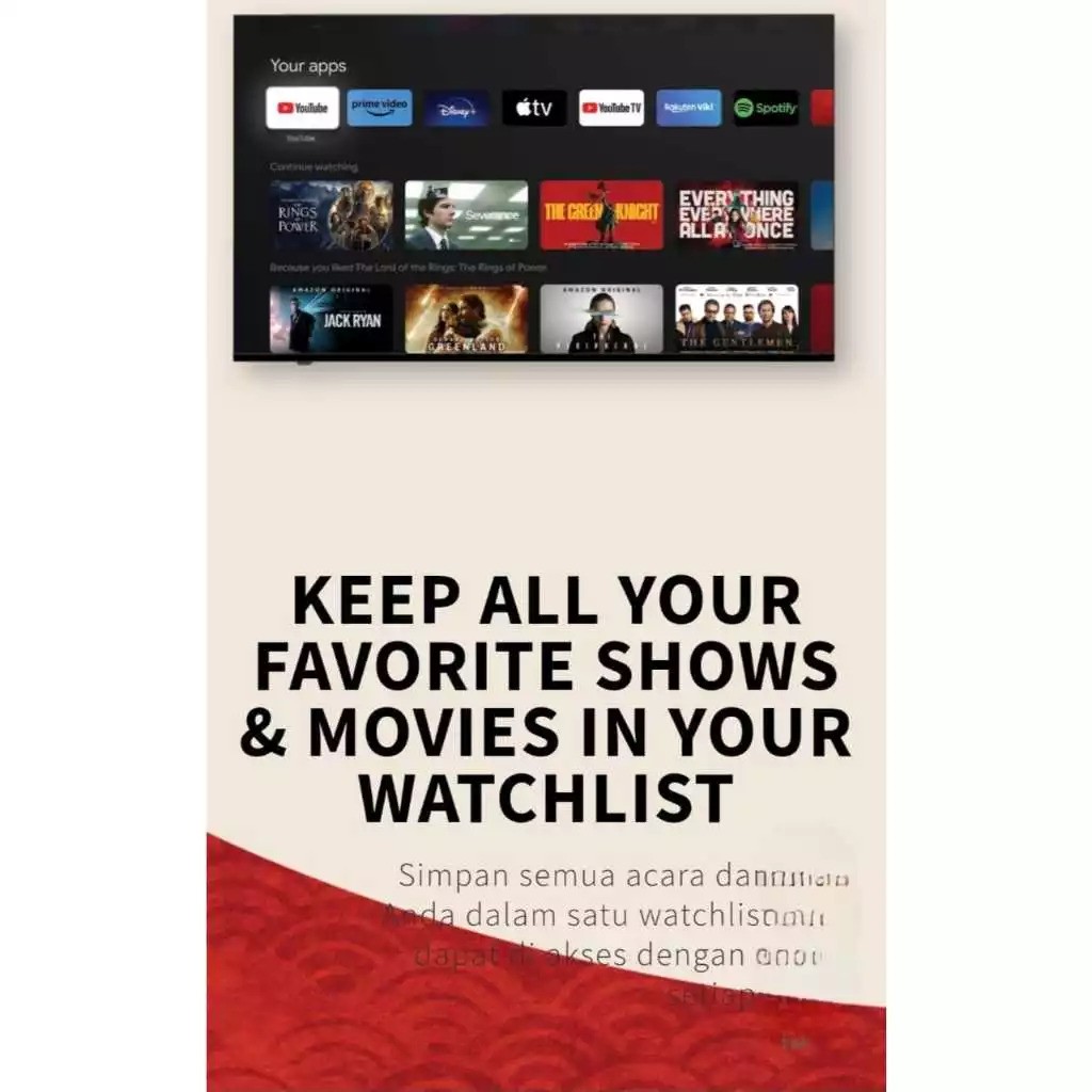 50 Inch 4K Frameless Google TV 3