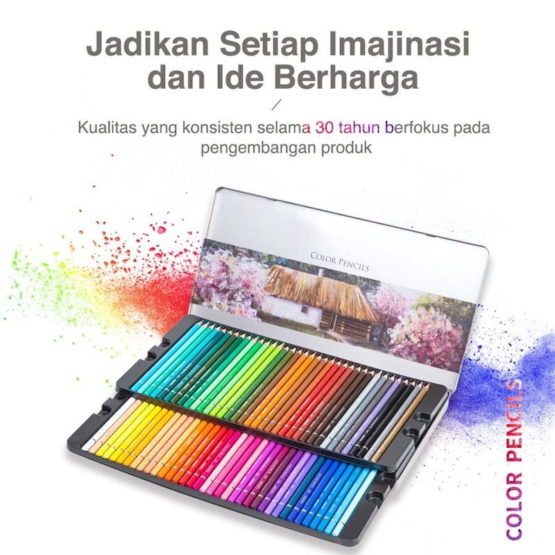 Deli High-Grade Oil Pencil Color 72 Warna 2