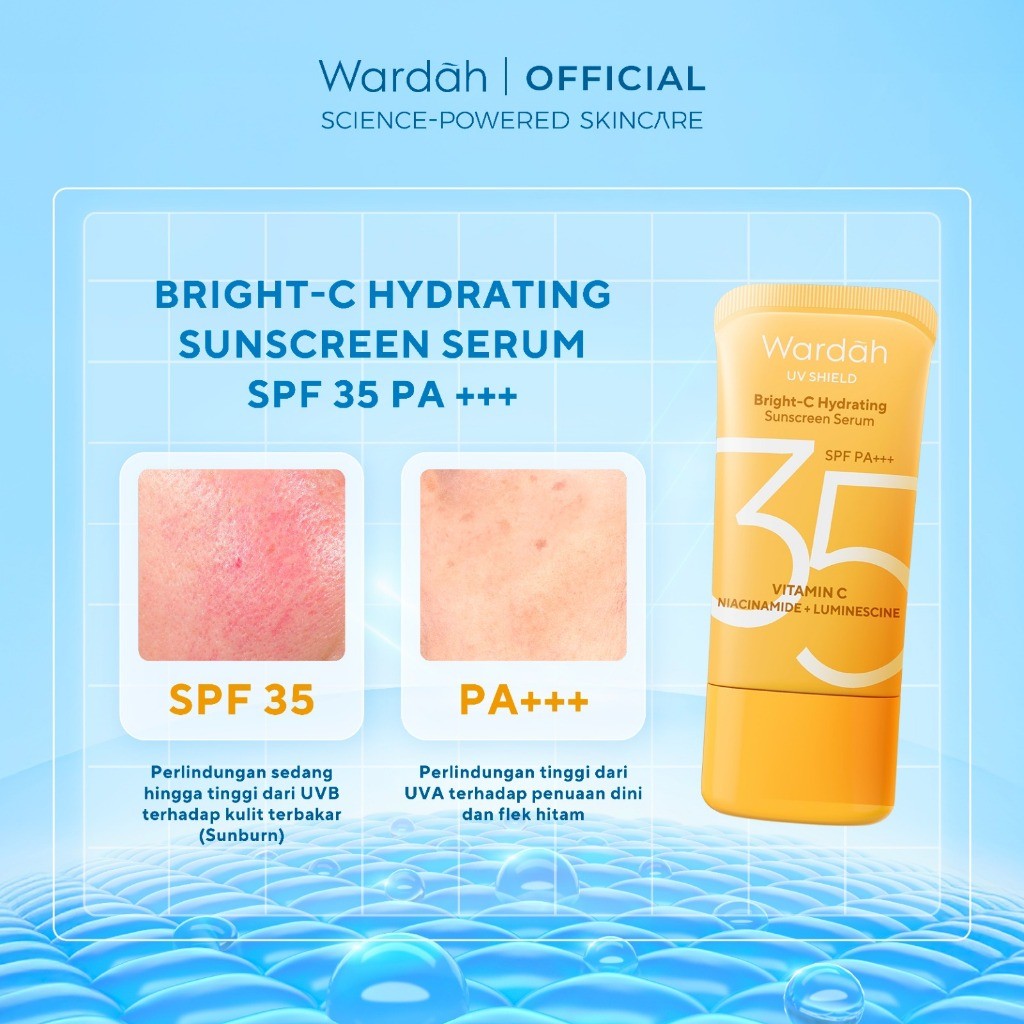 Paragon Technology and Innovation Wardah UV Shield Bright-C Hydrating Sunscreen Serum SPF 35 PA+++ 