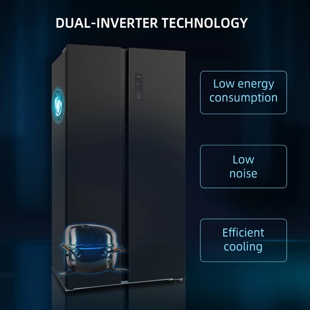 Changhong Changhong Kulkas 2 Pintu Side By Side FSS680NIB