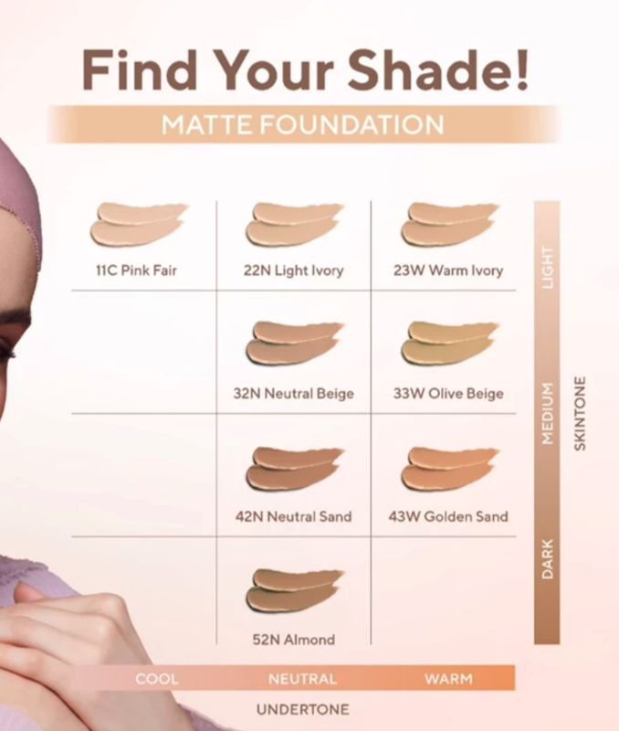 Colorfit Matte Foundation 52N Almond 3