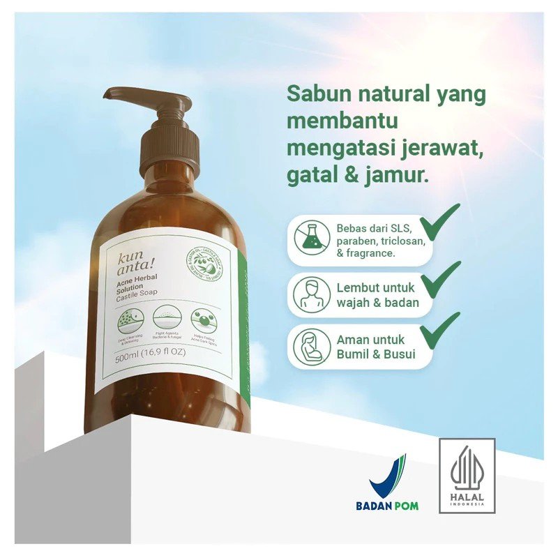 Kun Anta Indonesia Kun Anta! Acne Herbal Solution Castile Soap