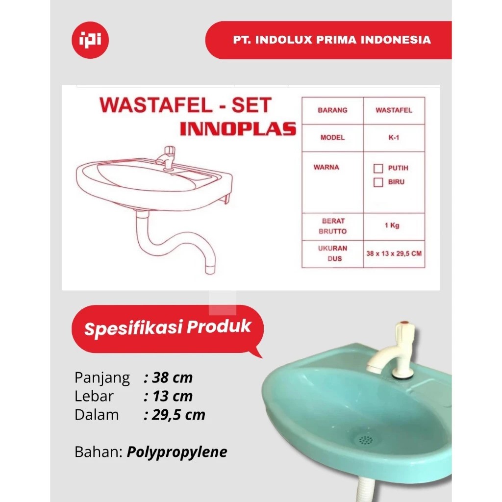 INNOPLAS Wastafel Plastik 5