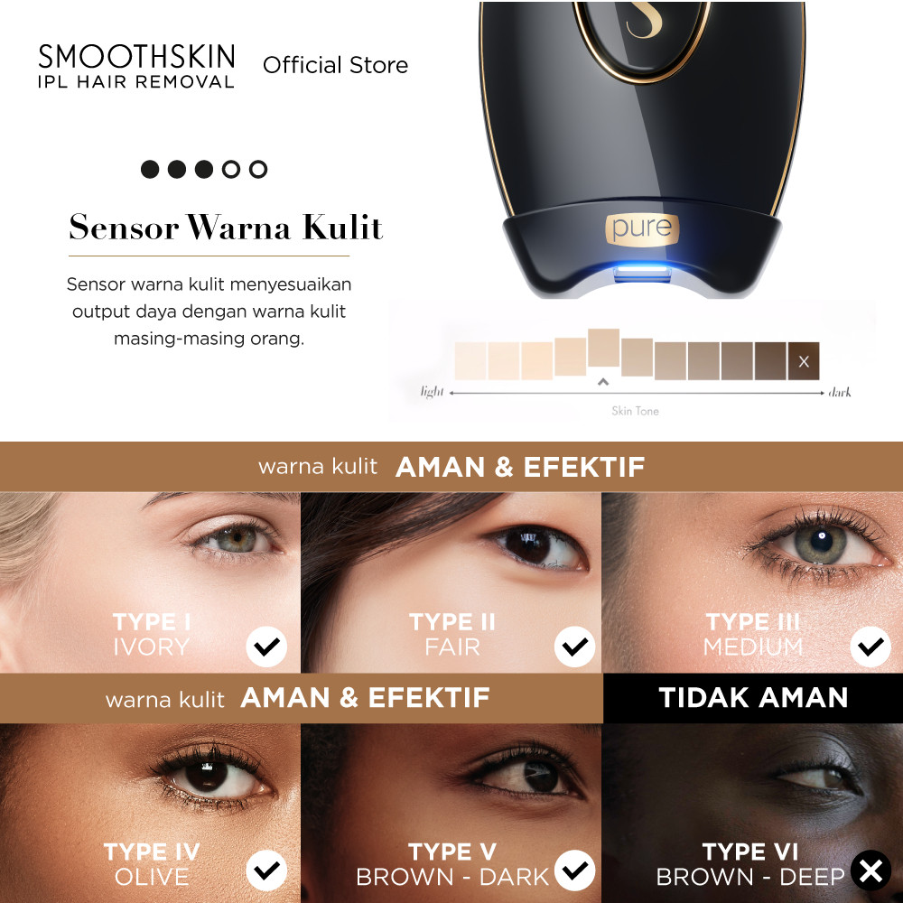 Awindo International SmoothSkin IPL Hair Removal Pure Fit