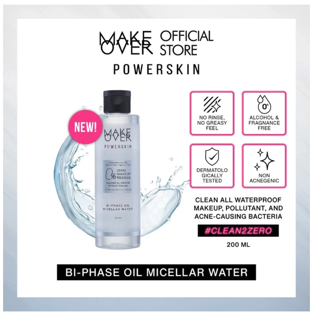  Paragon Technology and Innovation MAKE OVER Powerskin Bi-Phase Oil Micellar Water 