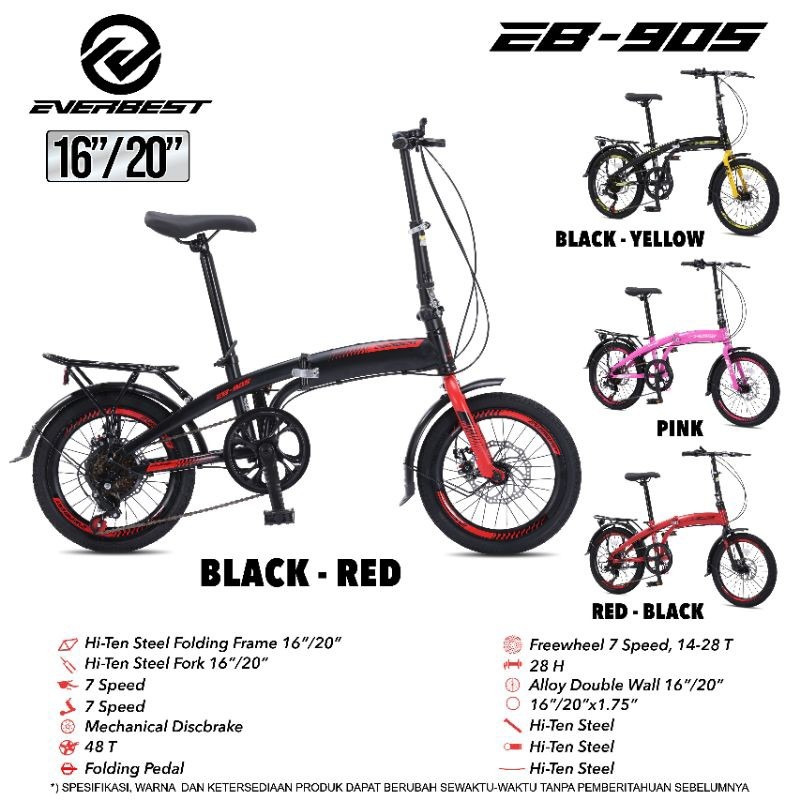 Everbest Sepeda Lipat 16 Inch  3