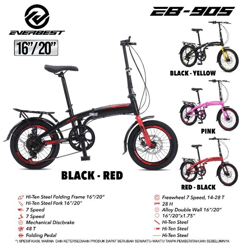 Everbest Sepeda Lipat 16 Inch 3