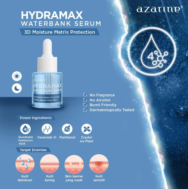 Wahana Kosmetika Indonesia Azarine® Hydramax Waterbank Serum