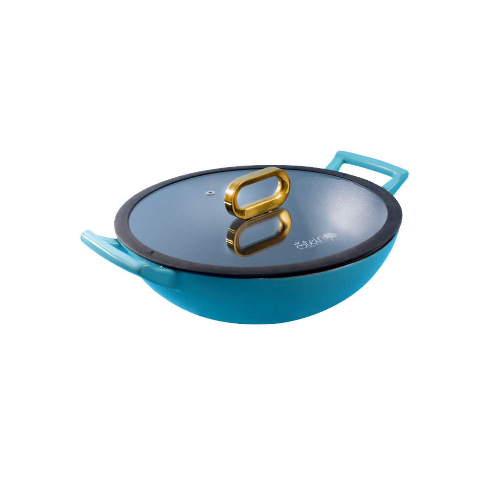 STEIN Cast Iron Enamel Wok