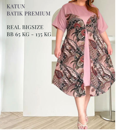  Atractiv Anaya Dress Batik Jumbo 