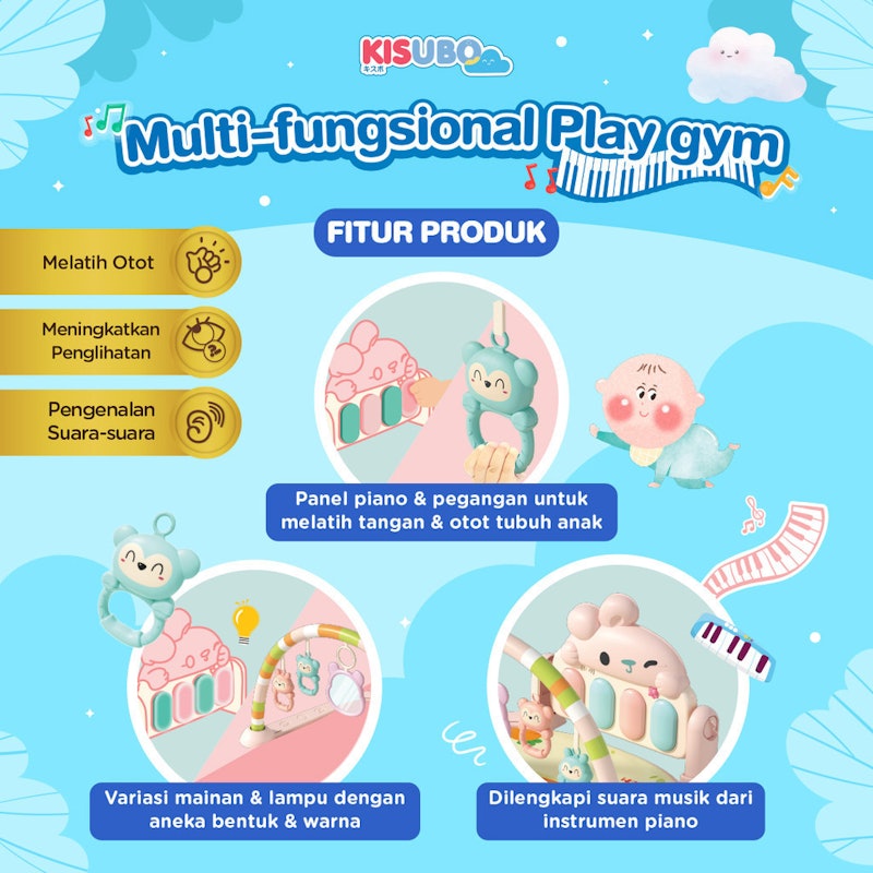 Kisubo Multi-Fungsional Play Gym 5