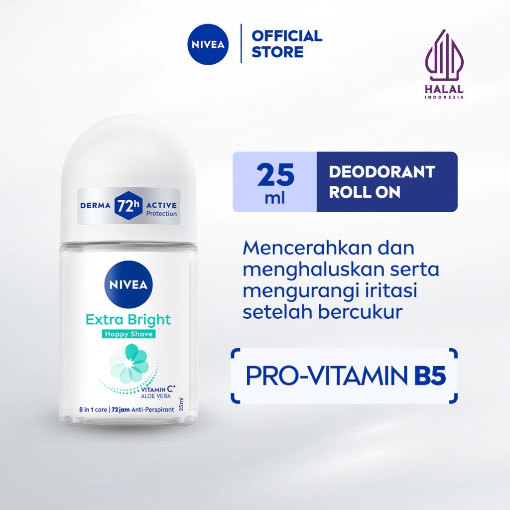Beiersdorf NIVEA Brightening Happy Shave 8 Superfood Deodorant Roll On