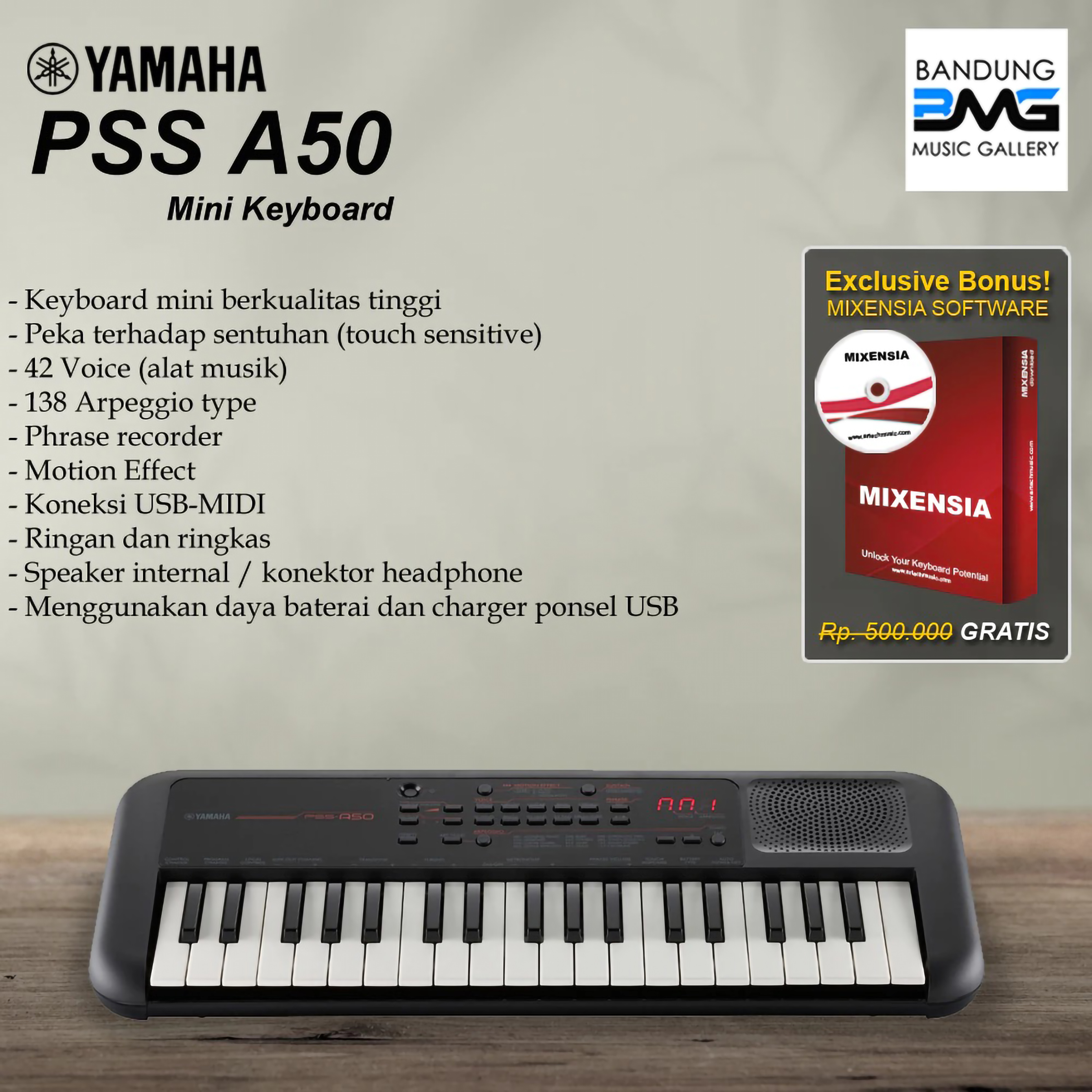 Yamaha Corporation Yamaha Portable Keyboard PSS-A50