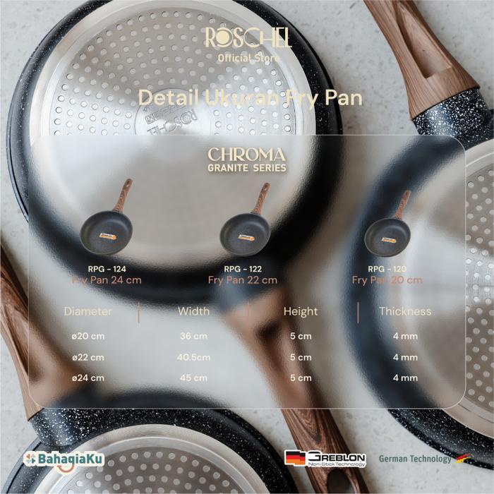 Roschel Chroma Granite Fry Pan 20 cm RPG-120