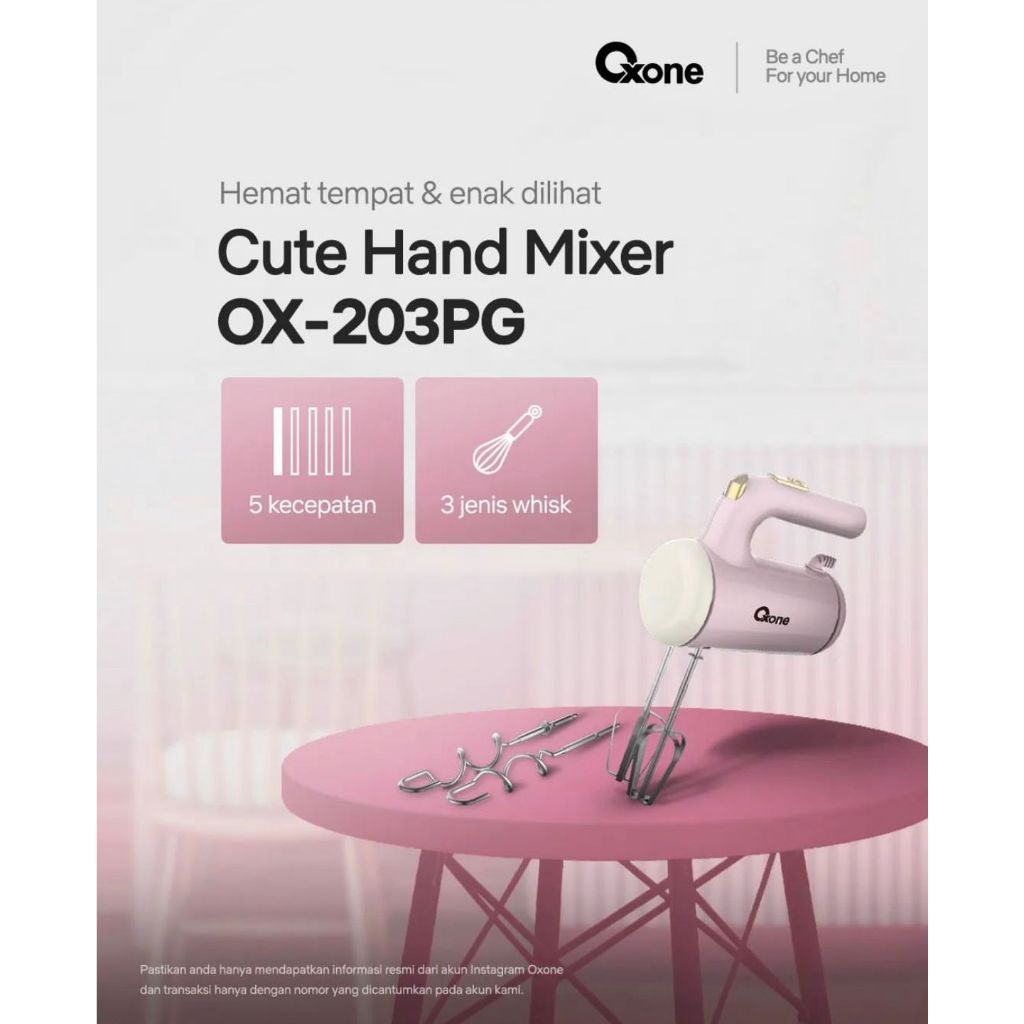 Octa Utama Oxone Cute Hand Mixer OX-203
