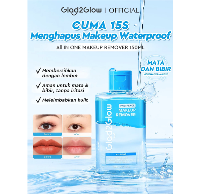 Glad2Glow Panthenol All In One Makeup Remover 2
