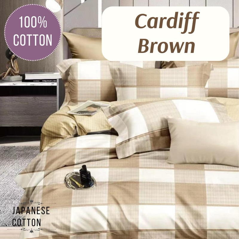  Fortuna Indah Bedcover Set Katun Jepang Pigment 180x200