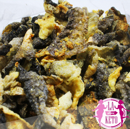 La Keto  Crispy Seasoned Salmon Fish Skin 