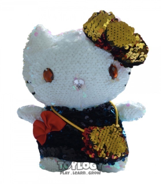 Boneka Sequin Hello Kitty Usap Flip Manik Doll Karakter 3