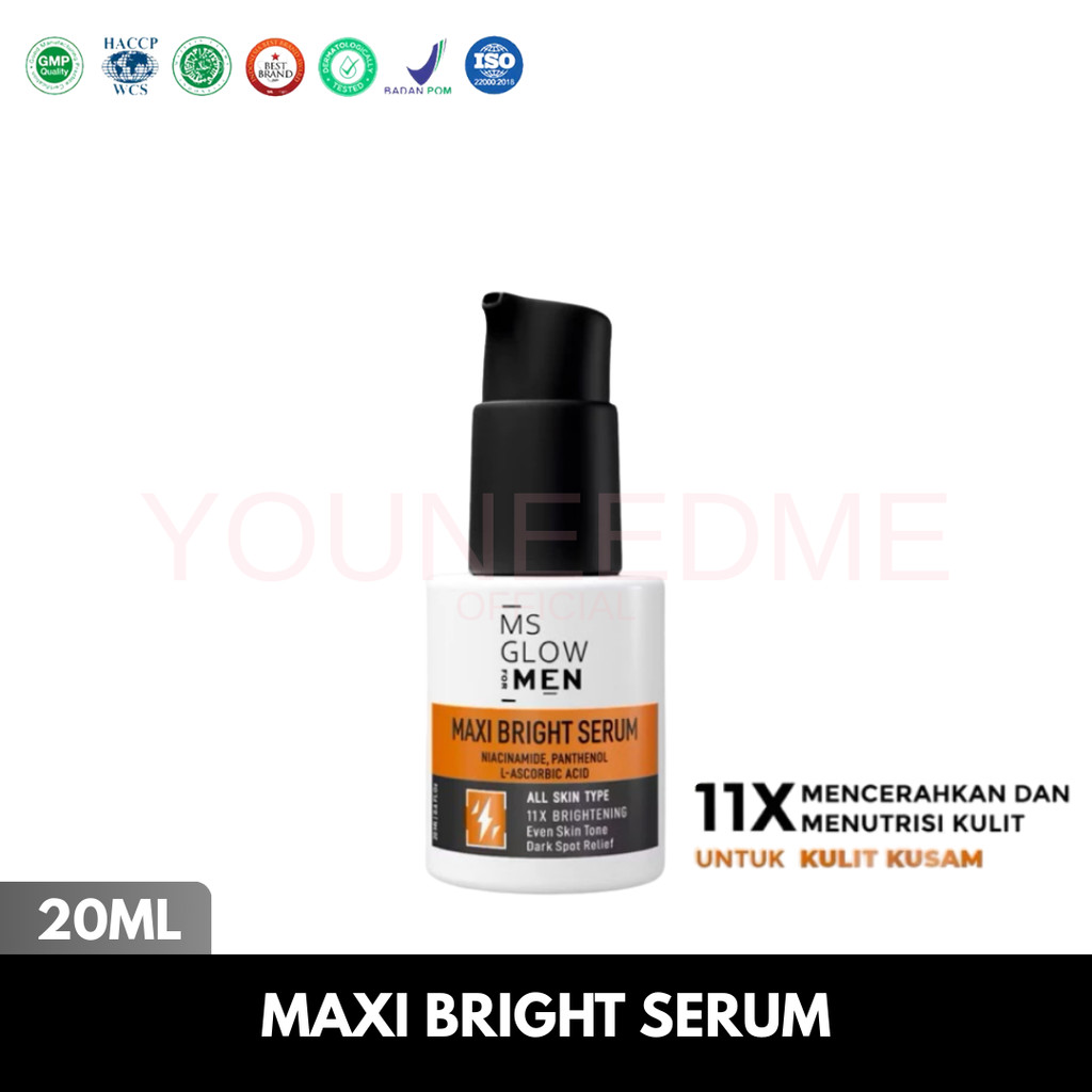 Kosmetika Cantik Indonesia MS Glow For Men Maxi Bright Serum 