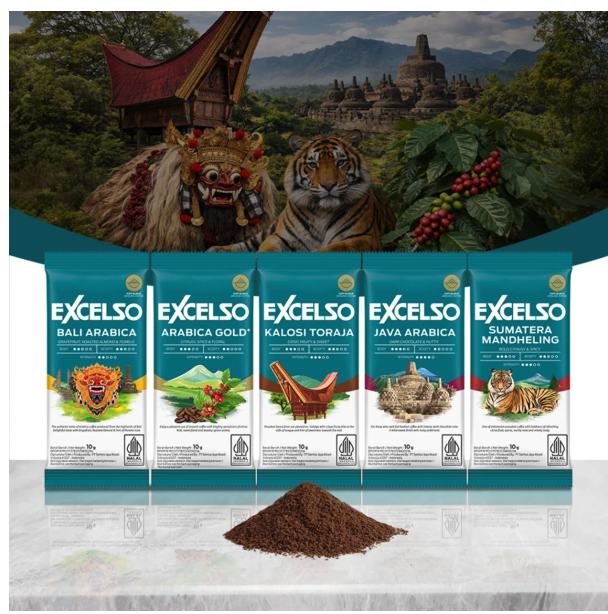 Kapal Api Group Excelso Assorted Single Serving (10 sachet x 10 gram)