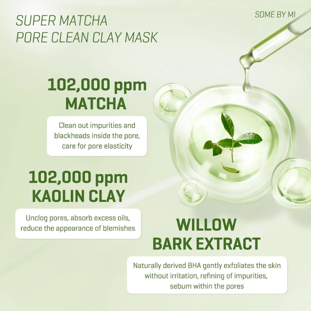 Perennebell SOME BY MI Super Matcha Pore Clean Clay Mask