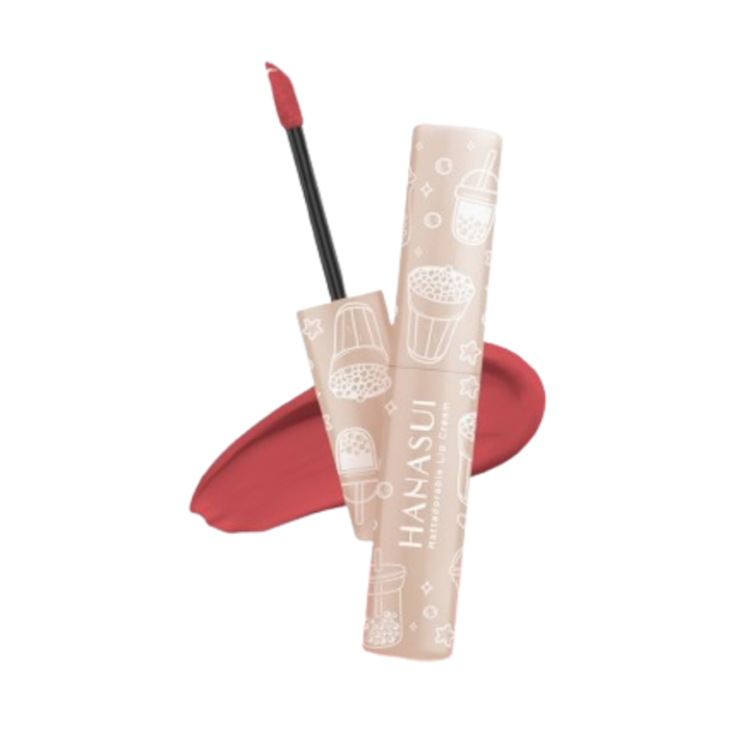 Mattedorable Lip Cream Boba Edition 05 Creamy Peach 1
