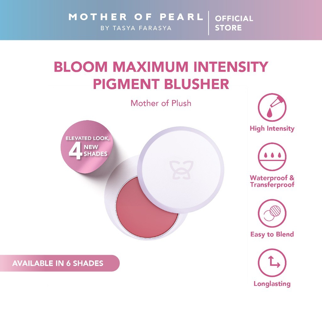 MOP Indonesia Corp Mother of Pearl Bloom Maximum Intensity Pigment Blusher Camellia