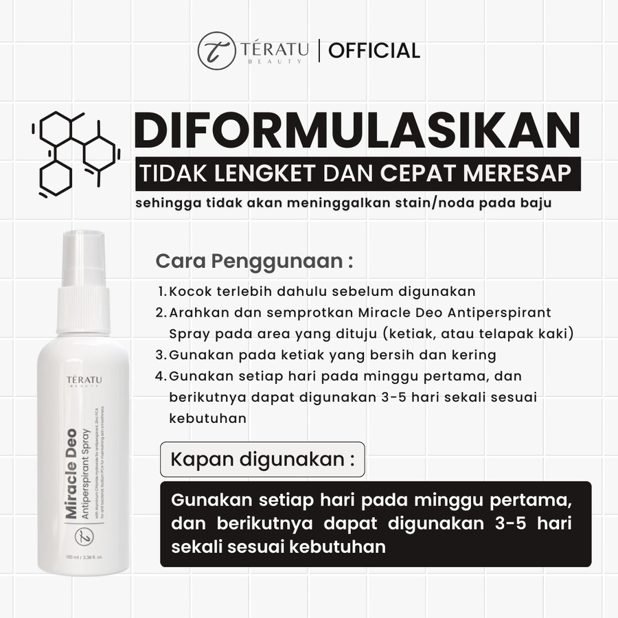 Fandi Universal Kosmekreasi Tératu Beauty Miracle Deo Spray Deodorant