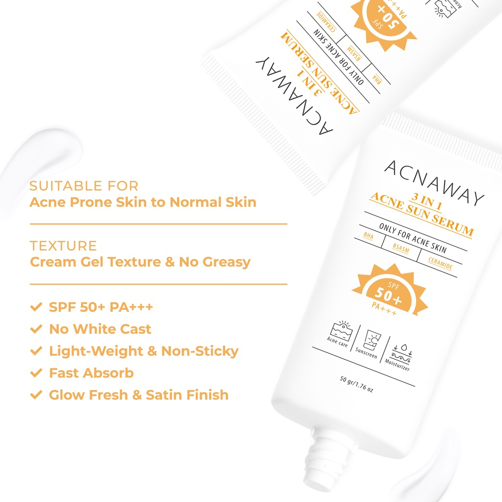 ACNAWAY ACNAWAY 3 in 1 Acne Sun Serum SPF 50+ PA+++ 