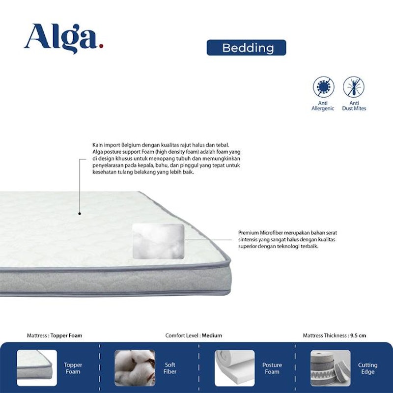 Alga Latex Topper 200 x 200 3