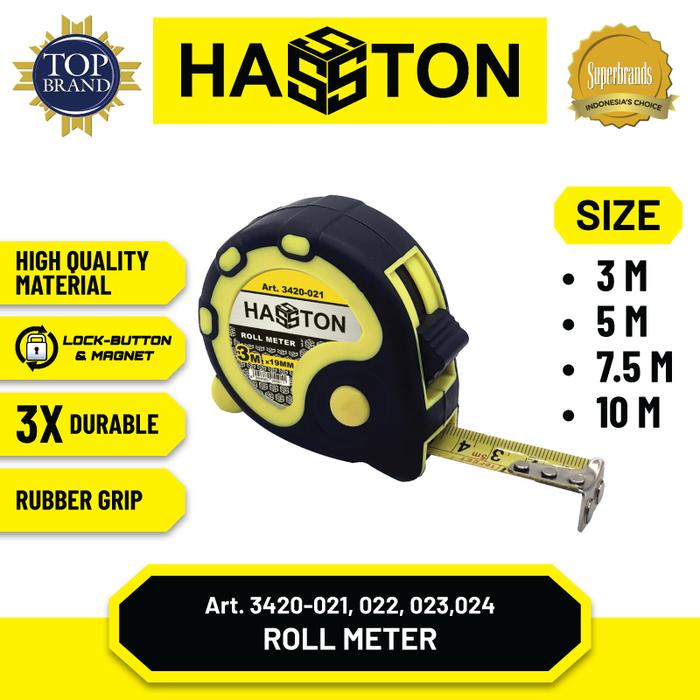 Citra Perkakas Indonesia HASSTON Roll Meter 3M 3420