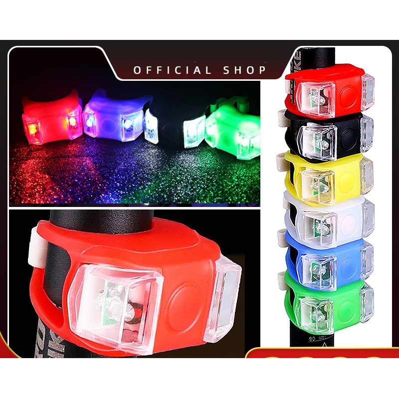  Lampu LED Belakang Sepeda Silikon