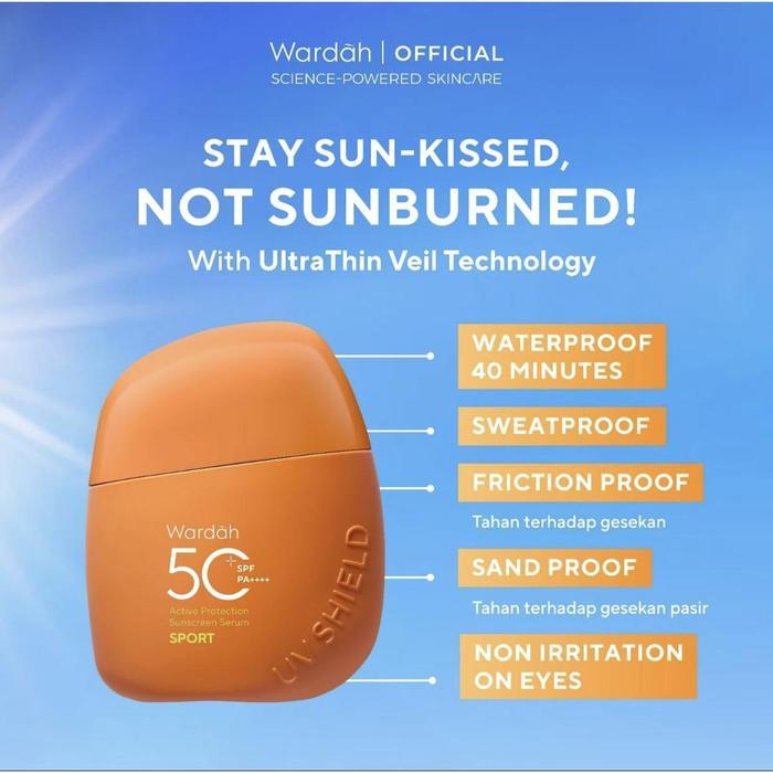 Paragon Technology and Innovation Wardah UV Shield Active Protection Sunscreen Serum SPF 50+ PA++++