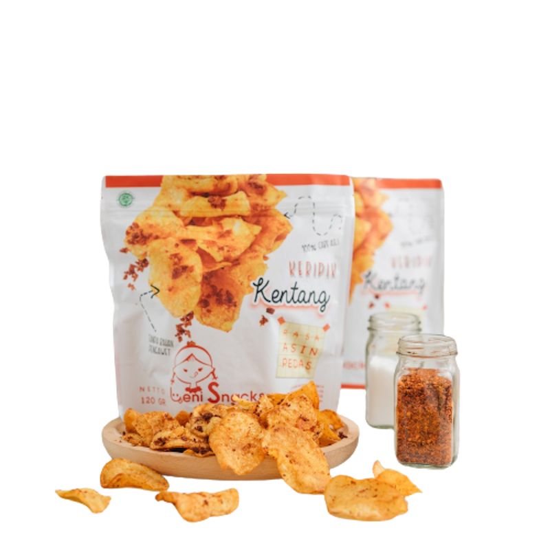 Keripik Kentang Asin Pedas 1