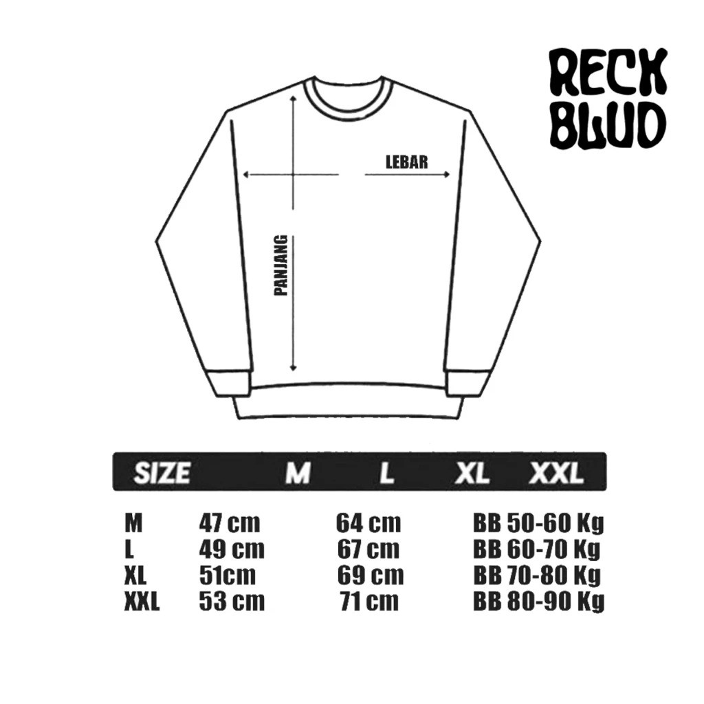  Reckblud Sweater Crewneck Polos