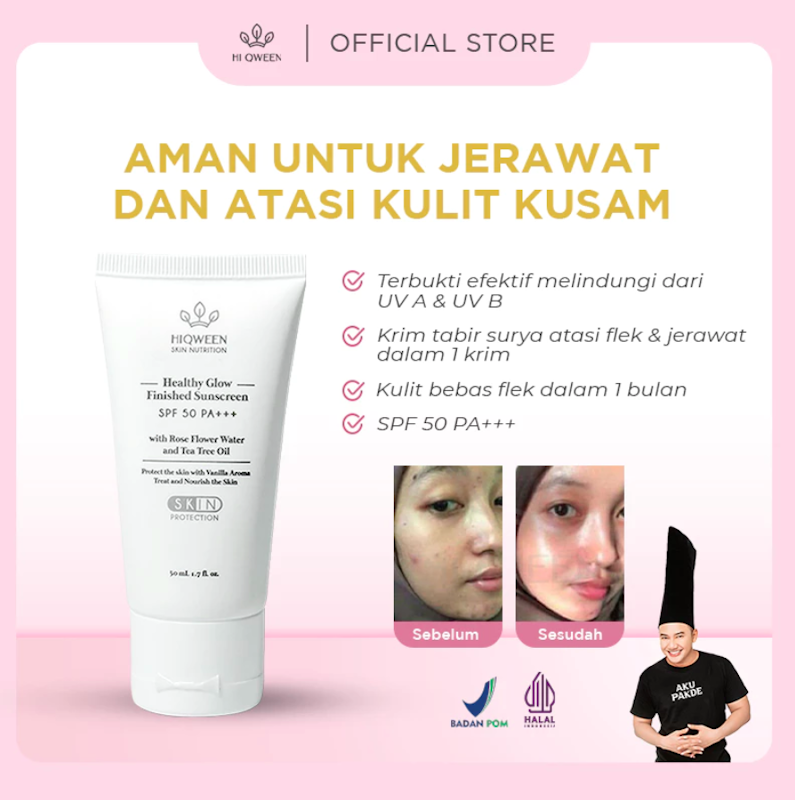 Hiqween Healthy Glow Finished Sunscreen SPF 50 PA +++ 3
