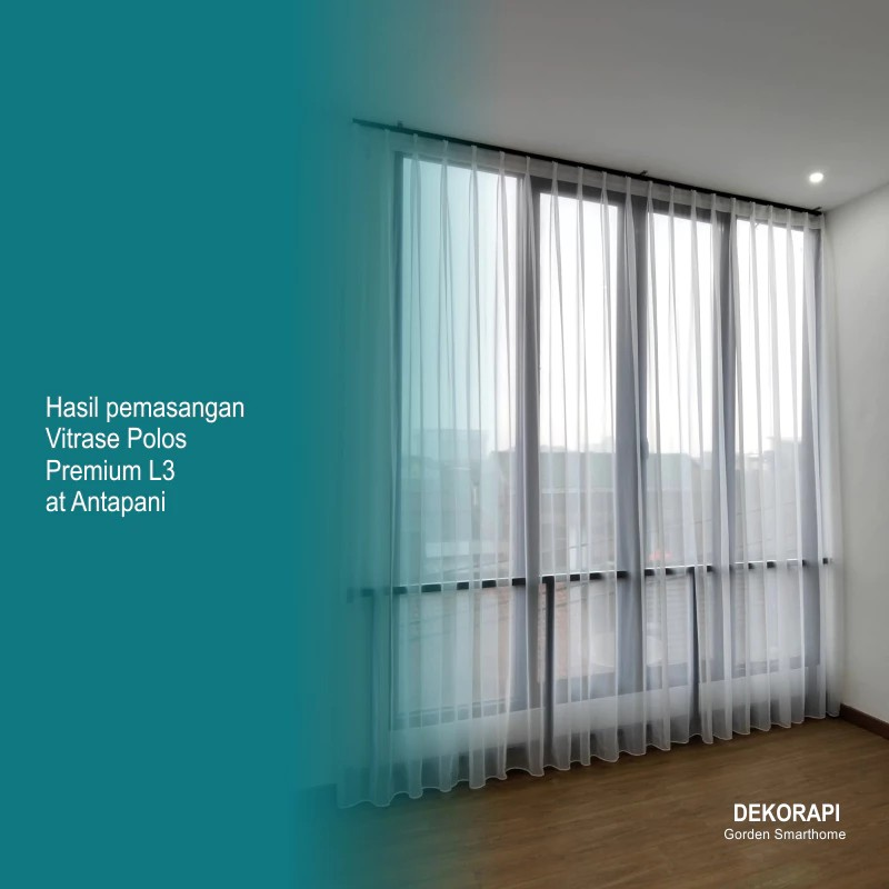  Dekorapi Gorden Vitrase Poil Polos