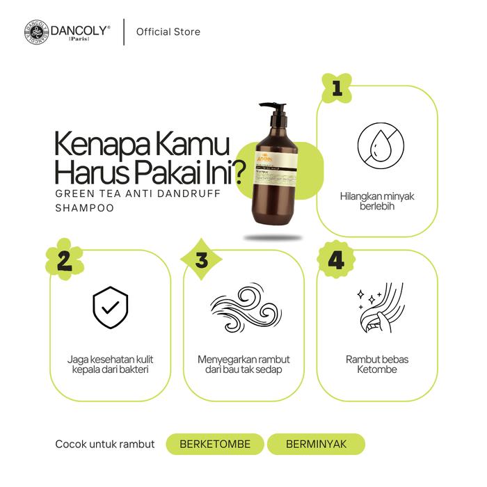 Dancoly Cosmetique Dancoly Green Tea Anti Dandruff Shampoo