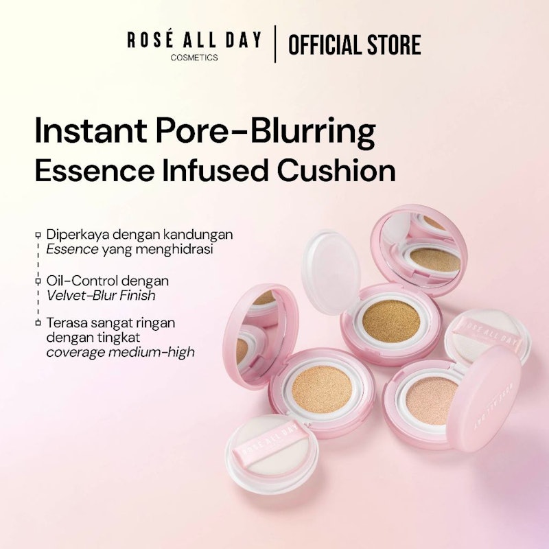 Rosé All Day The Realest Lightweight Essence Cushion Medium Neutral 3