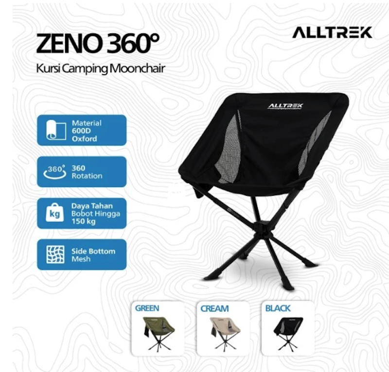 ALLTREK Kursi Camping ZENO 360 2