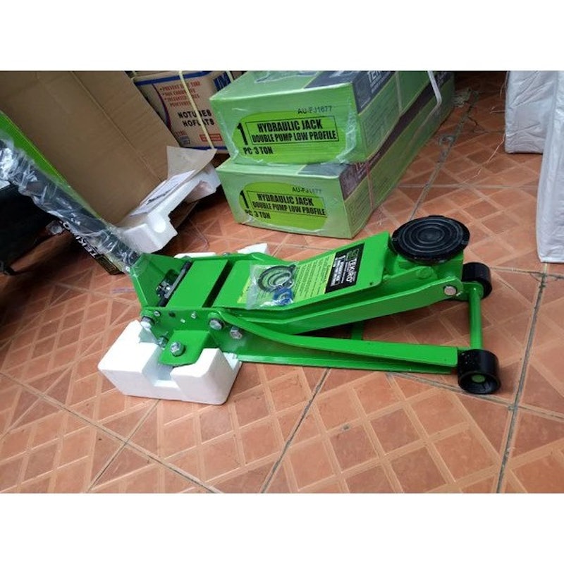 Tekiro Hydraulic Jack Double Pump Low Profile 3 Ton 4