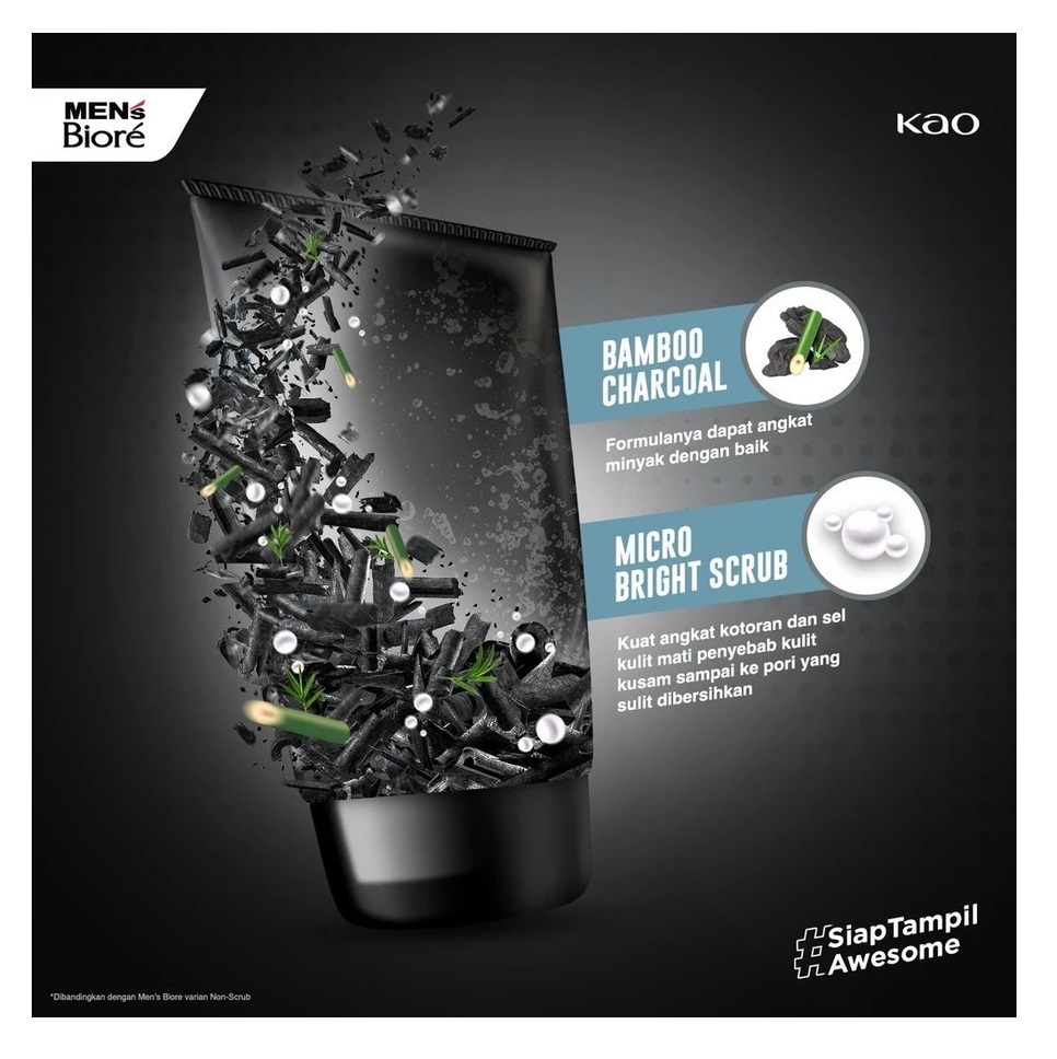 KAO Indonesia Men's Biore Bright Oil Clear