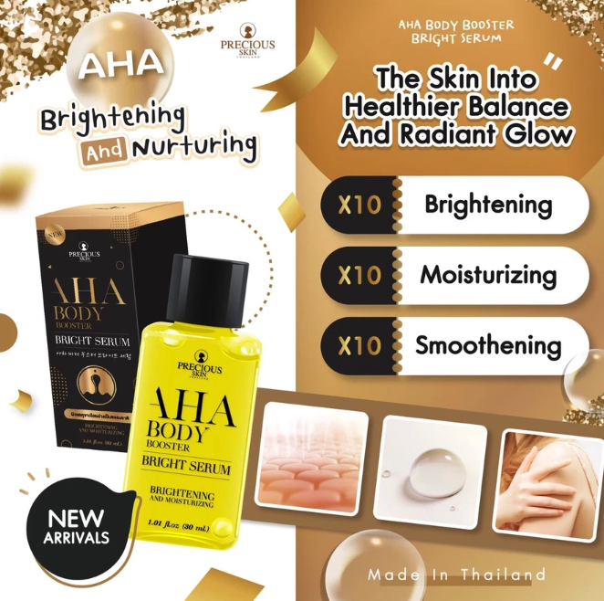 Varia Niaga Sukses Precious Skin Thailand AHA Body Booster Bright Serum