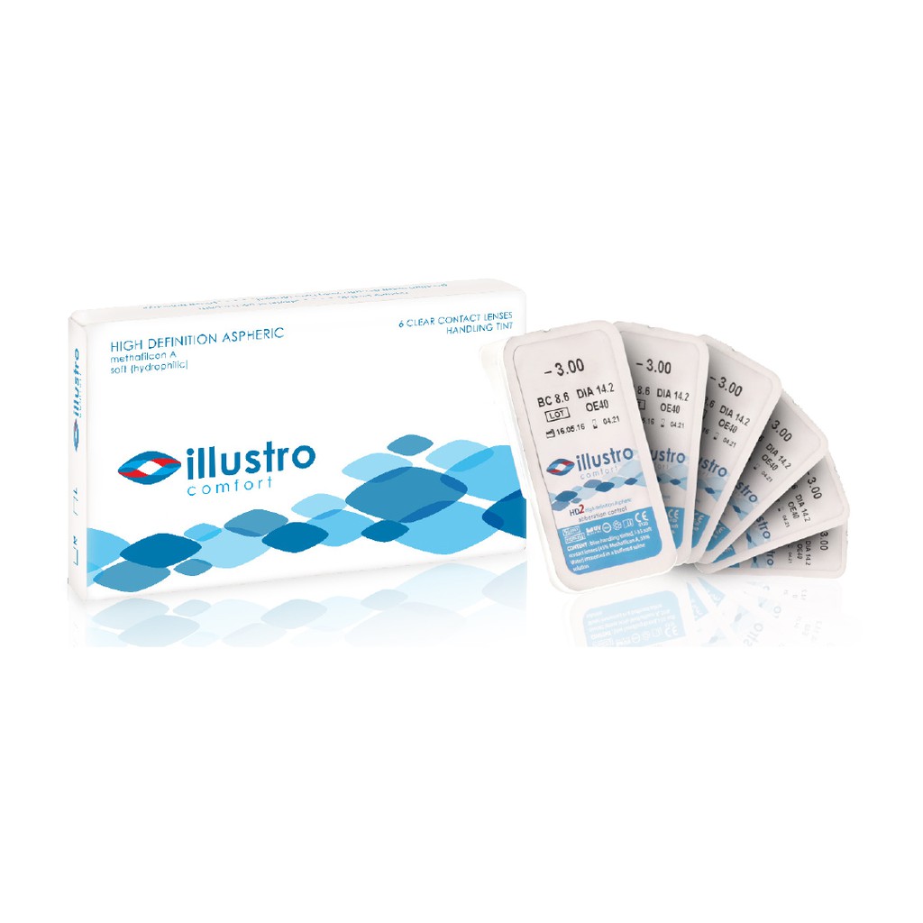 Alfa Internal Optindo Illustro Comfort Clear Contact Lenses