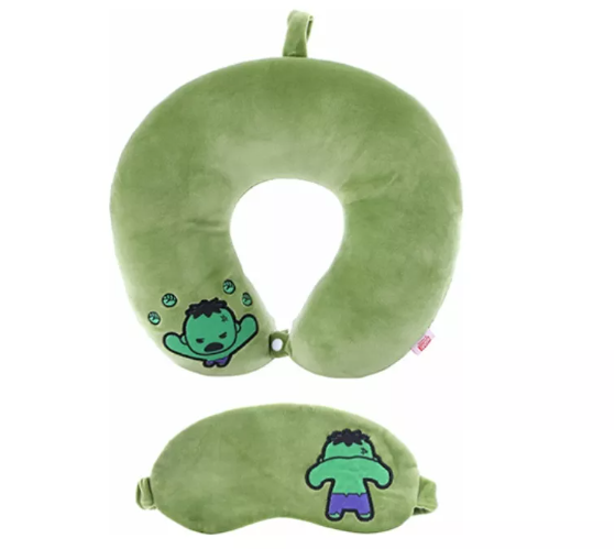 Miniso Bantal Leher dan Penutup Mata Marvel