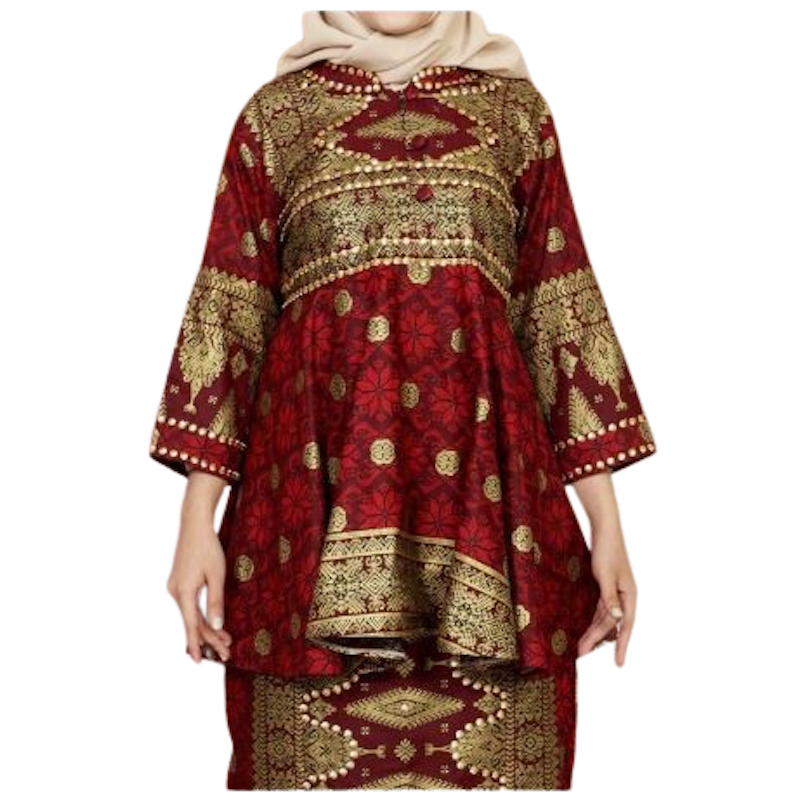 Setelan Wanita Batik Songket Palembang 2
