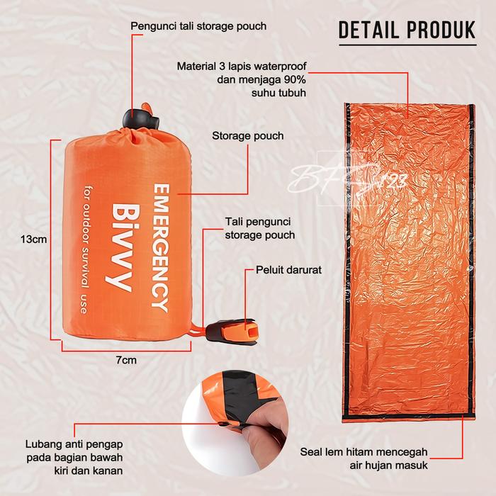 Bivvy Emergency Thermal Sleeping Bag
